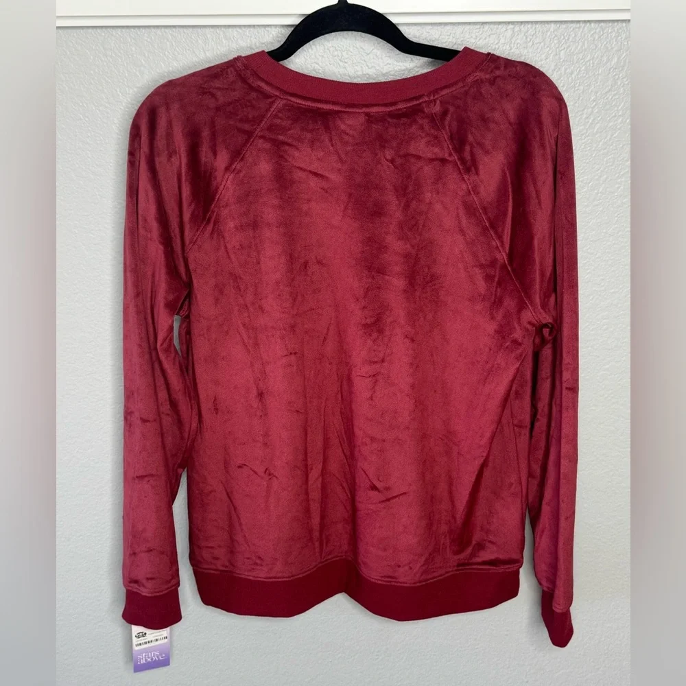 Stars Above Velvet Maroon Sweatshirt - Picture 4 of 5